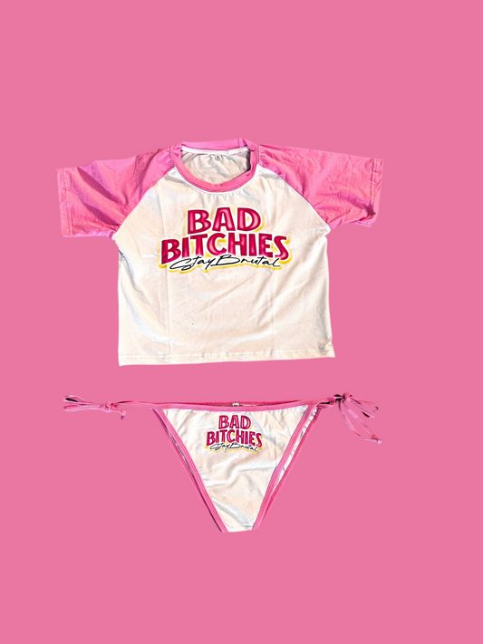Bad bitchies stay brutal 2 piece