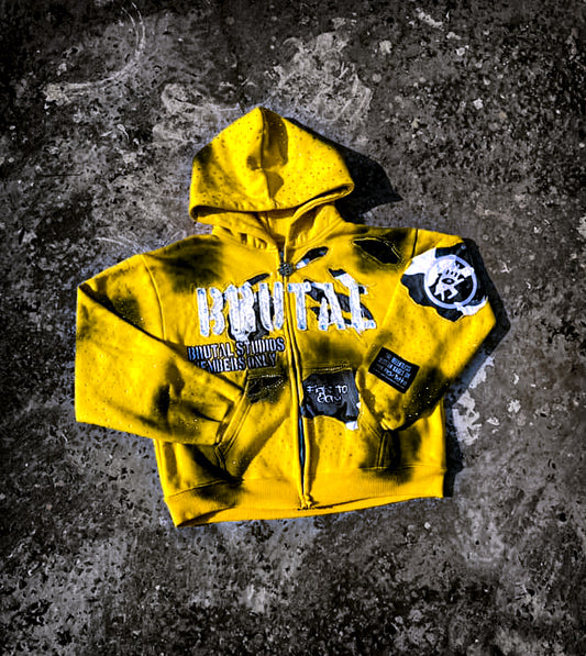 Yellow Brutal Zip-up
