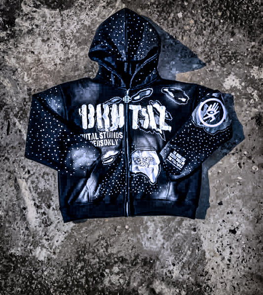 Black Brutal Zip-up