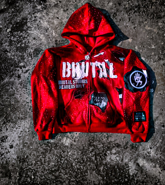 Red Brutal Zip-up